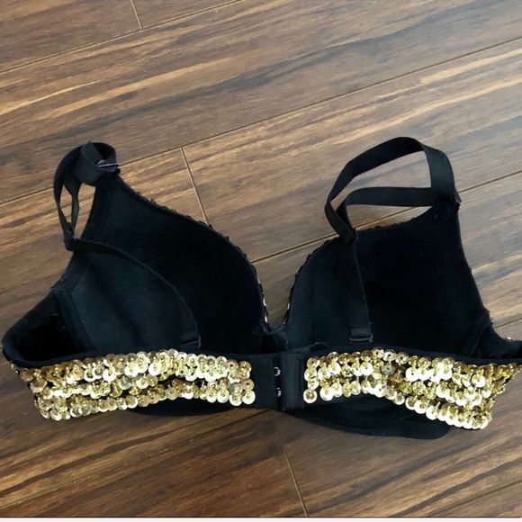 Festival sequin gold bra M - Picture 3 of 4